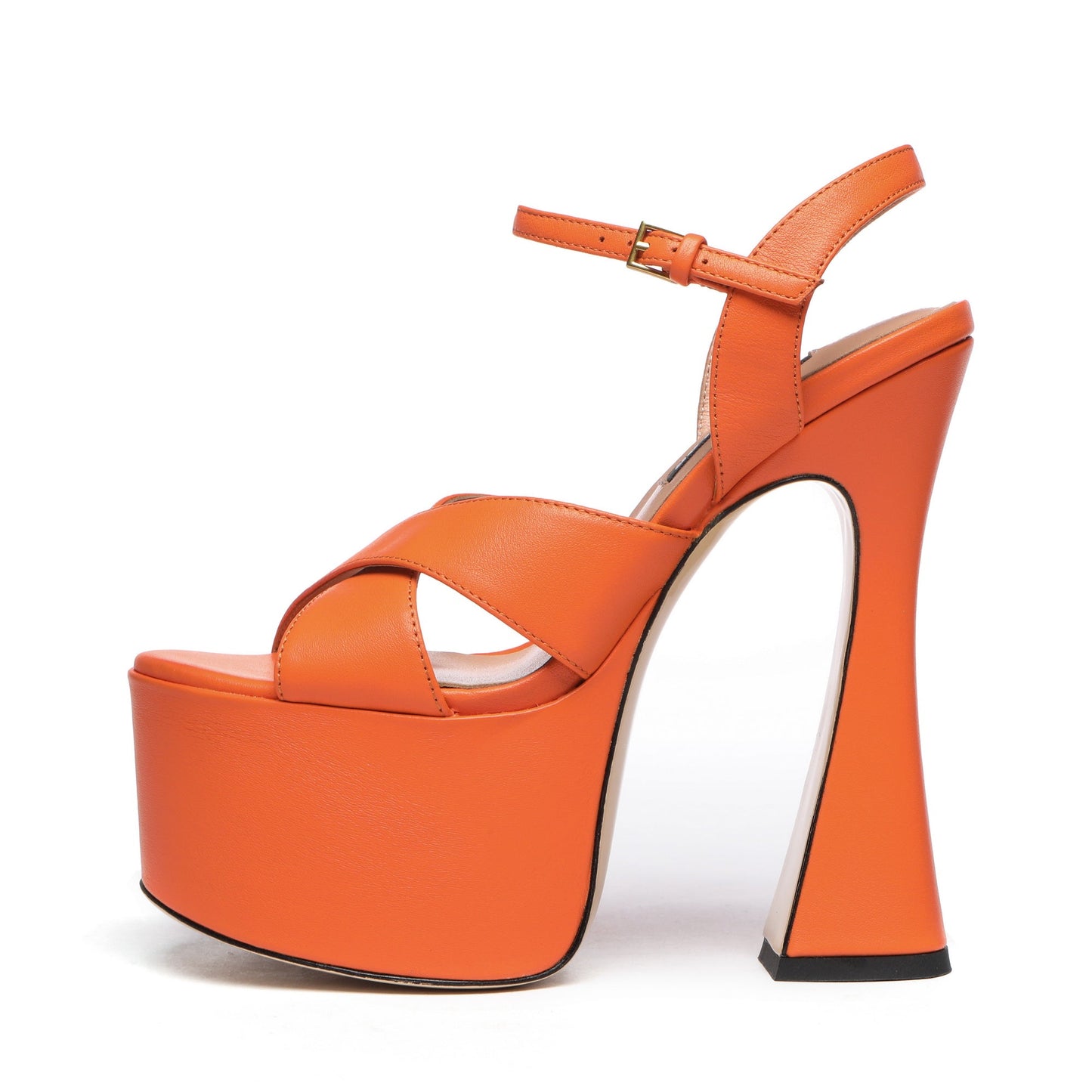 ARIANNA FLAME ORANGE LEATHER
