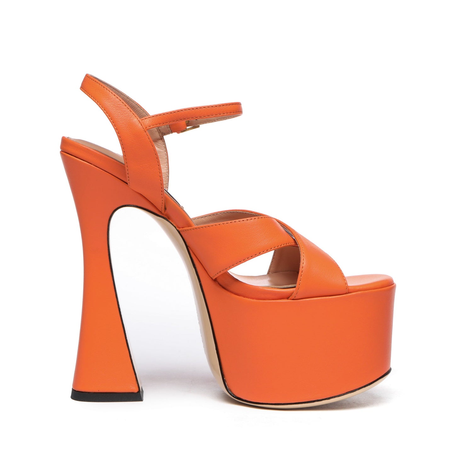 ARIANNA FLAME ORANGE LEATHER