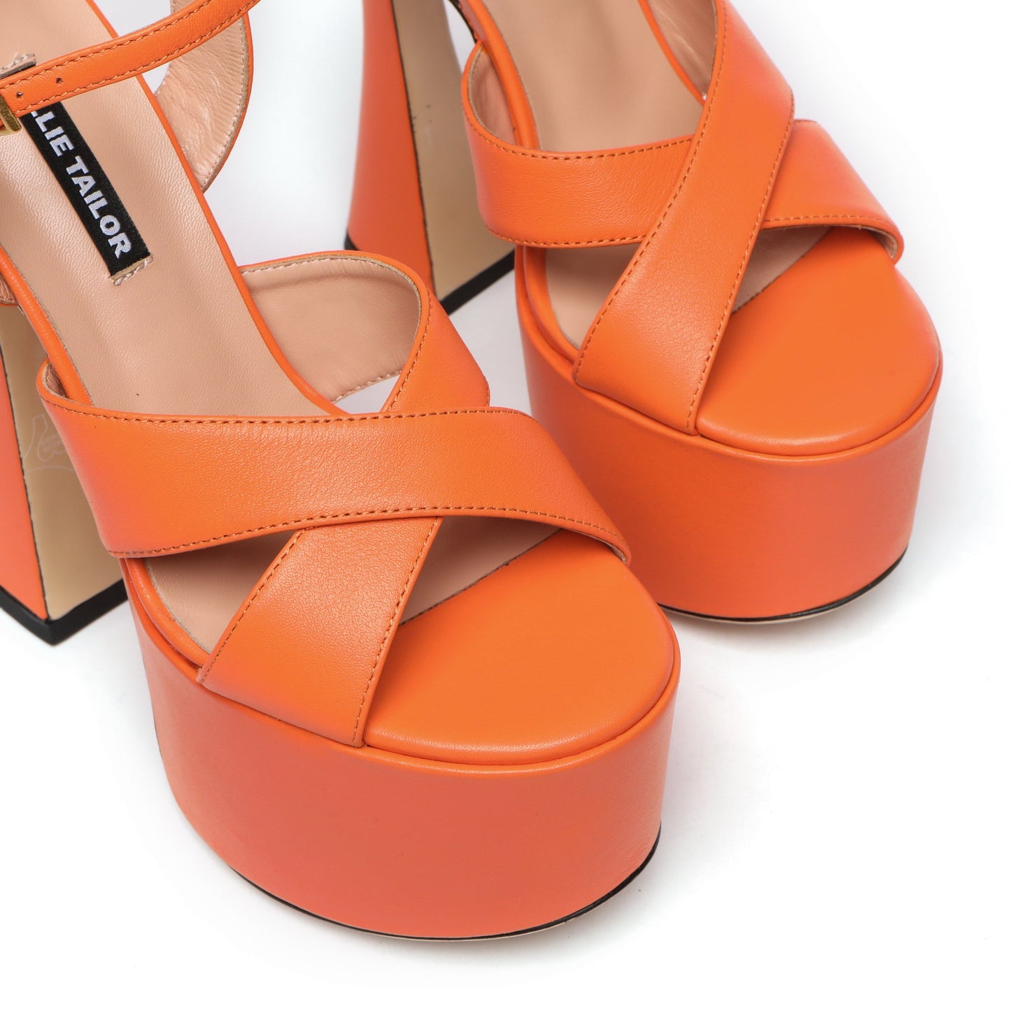 ARIANNA FLAME ORANGE LEATHER