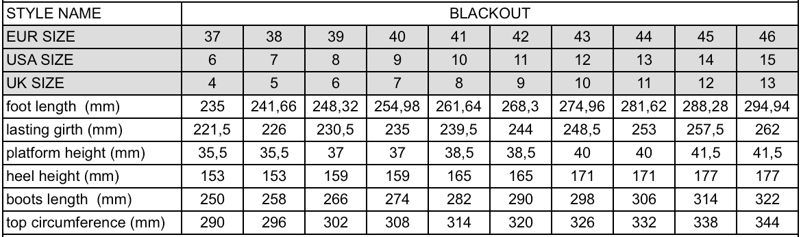 BLACKOUT BLACK