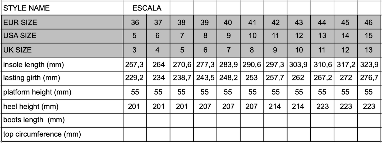 ESCALA BLACK SATIN