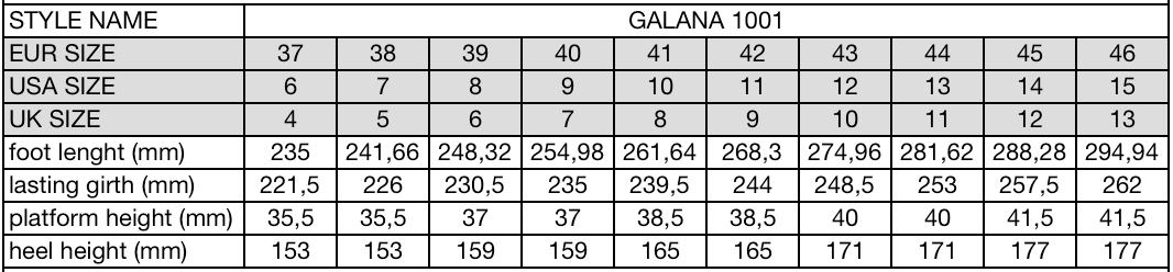 GALANA 1001 BLACK SHINY