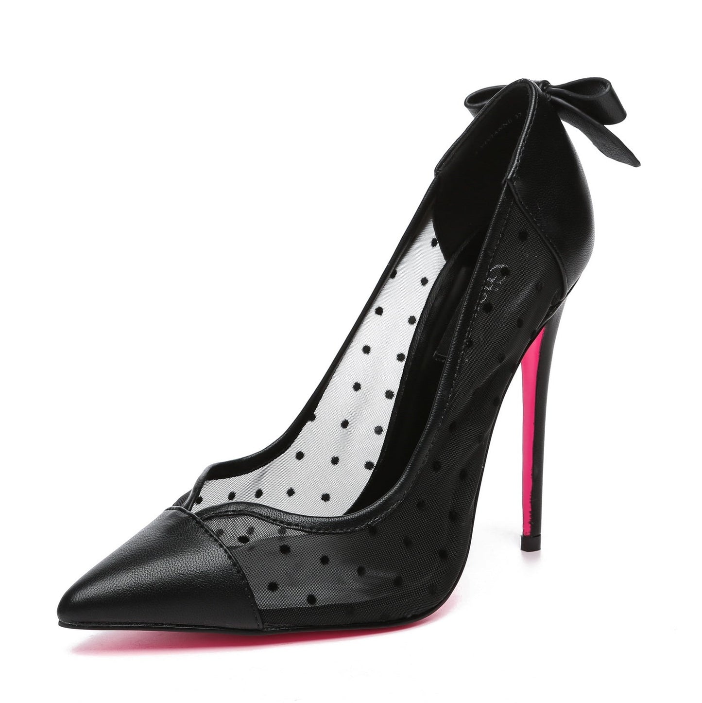 VIVIANNE BLACK MESH PU