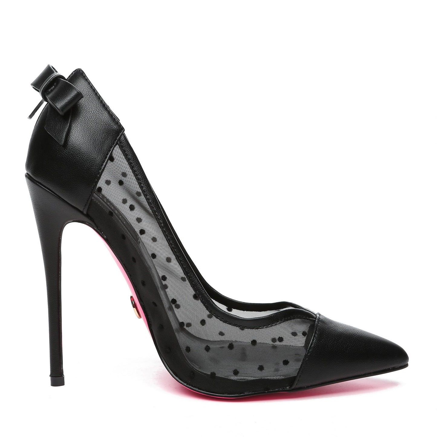 VIVIANNE BLACK MESH PU