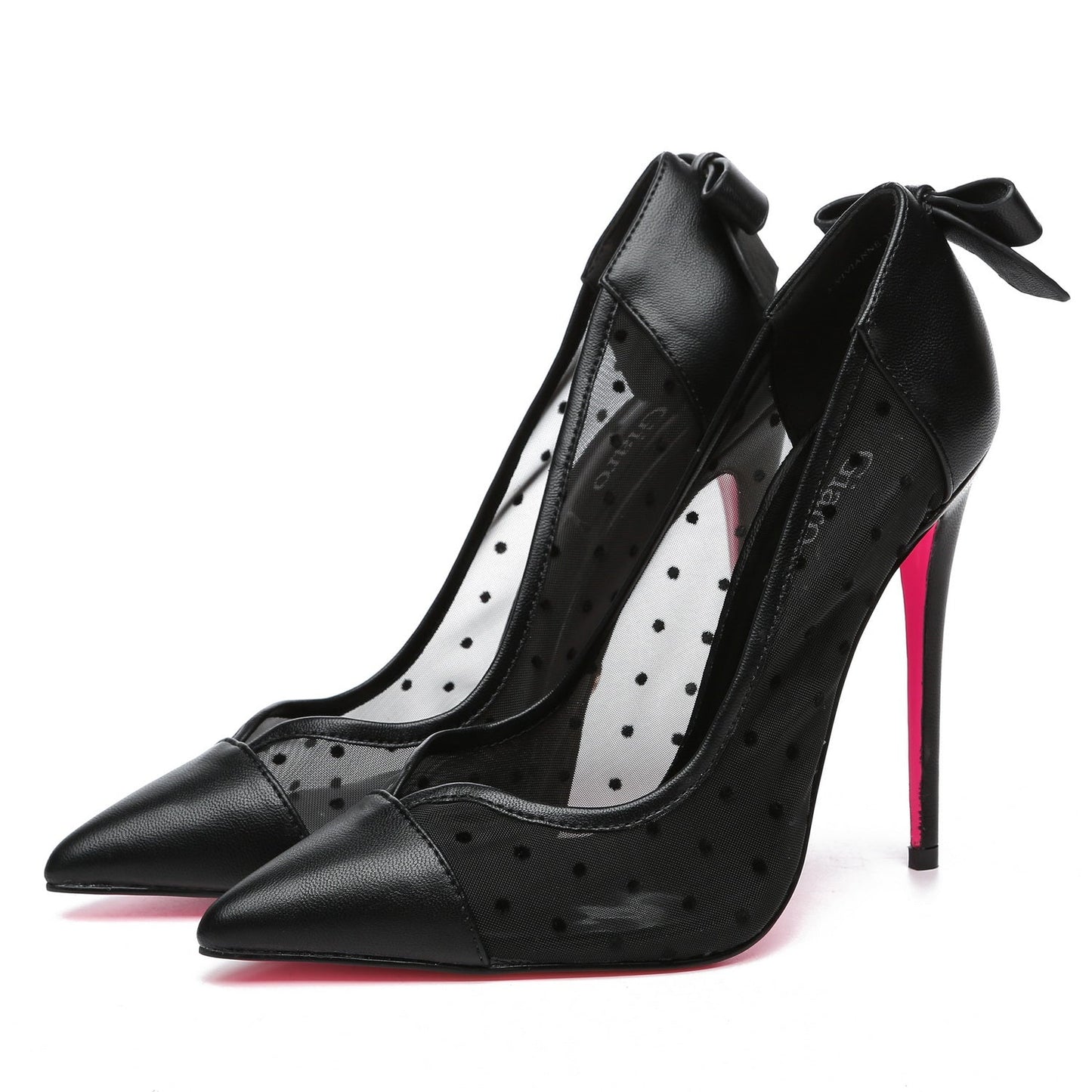 VIVIANNE BLACK MESH PU