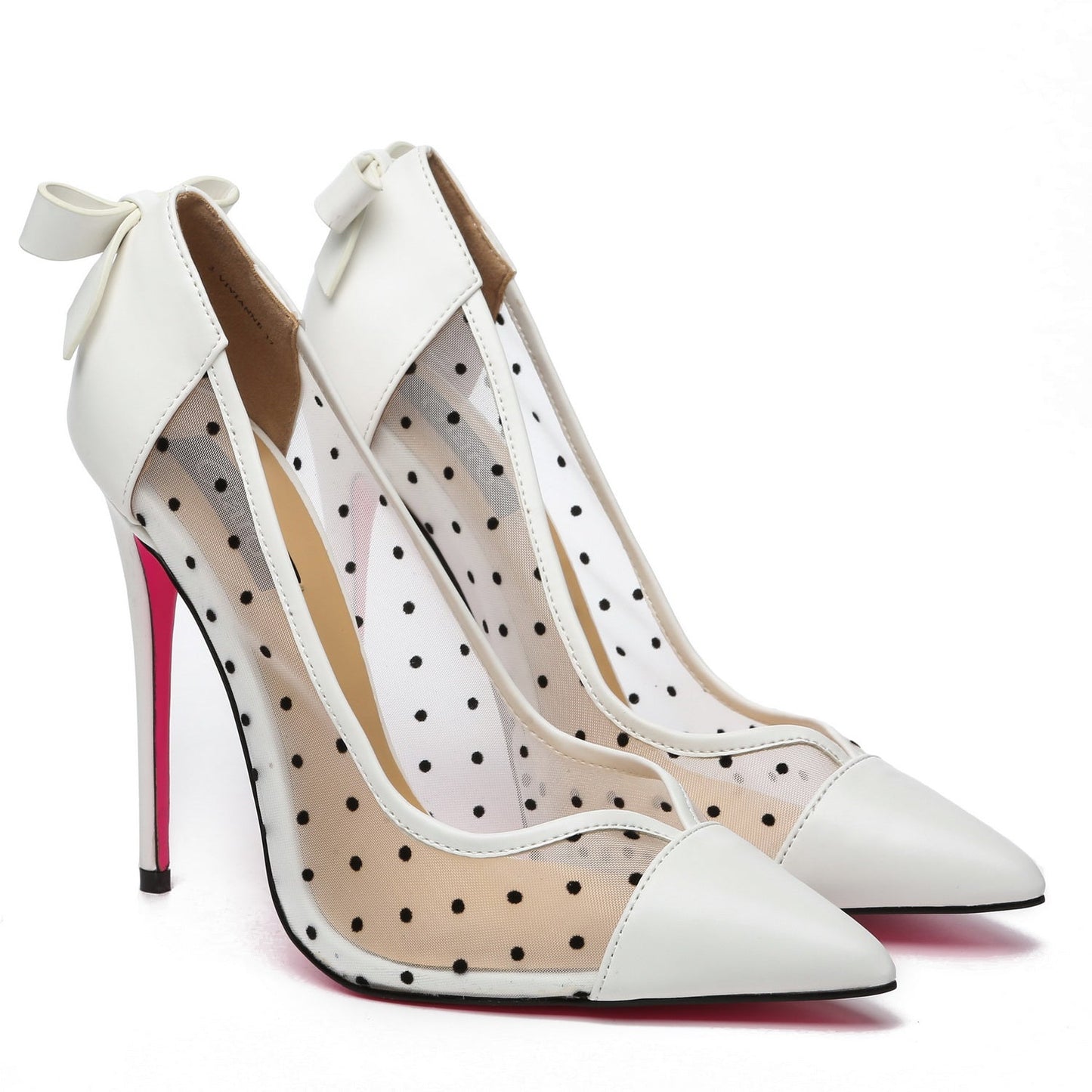 VIVIANNE WHITE MESH PU