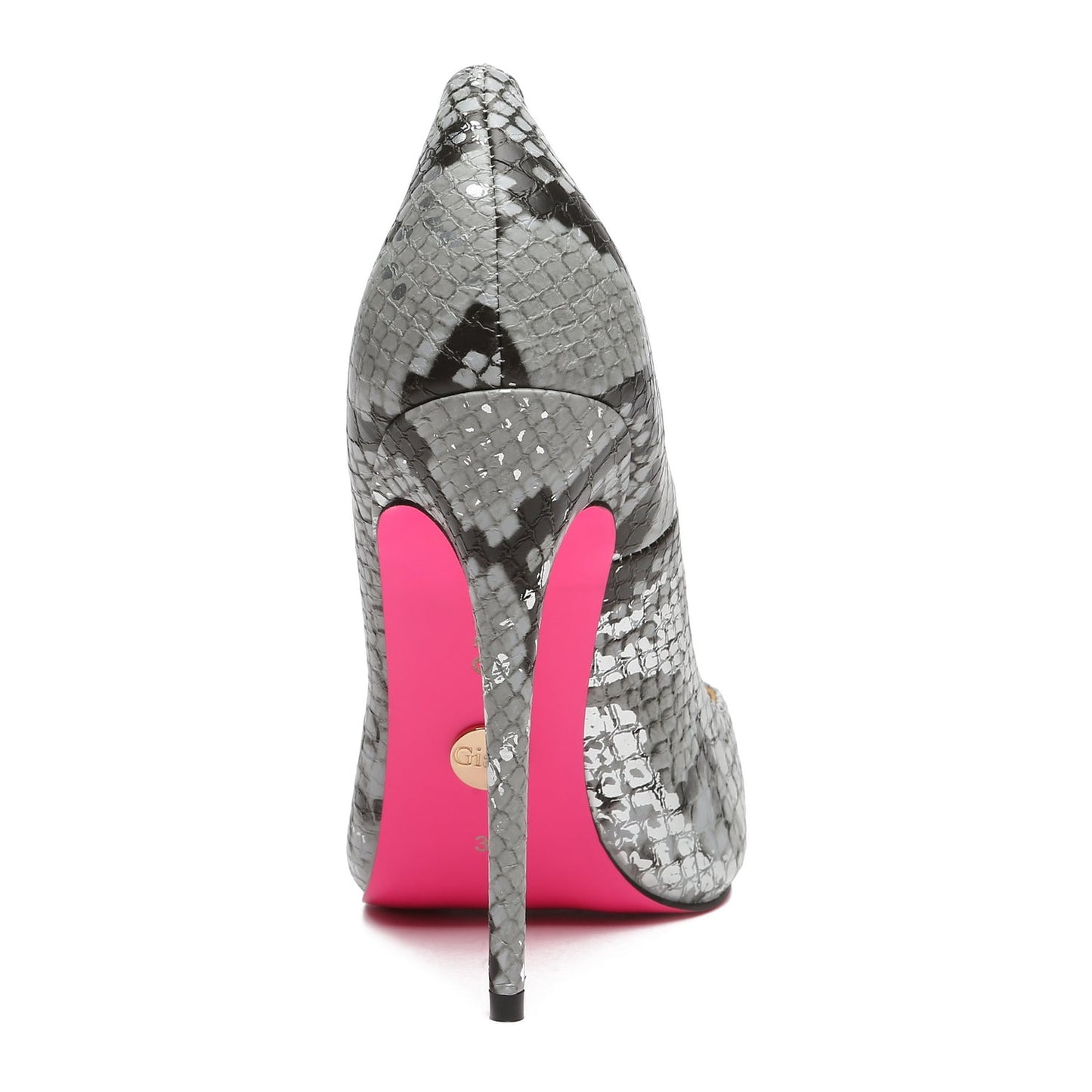 TAYA BLACK SILVER METALLIC SNAKE