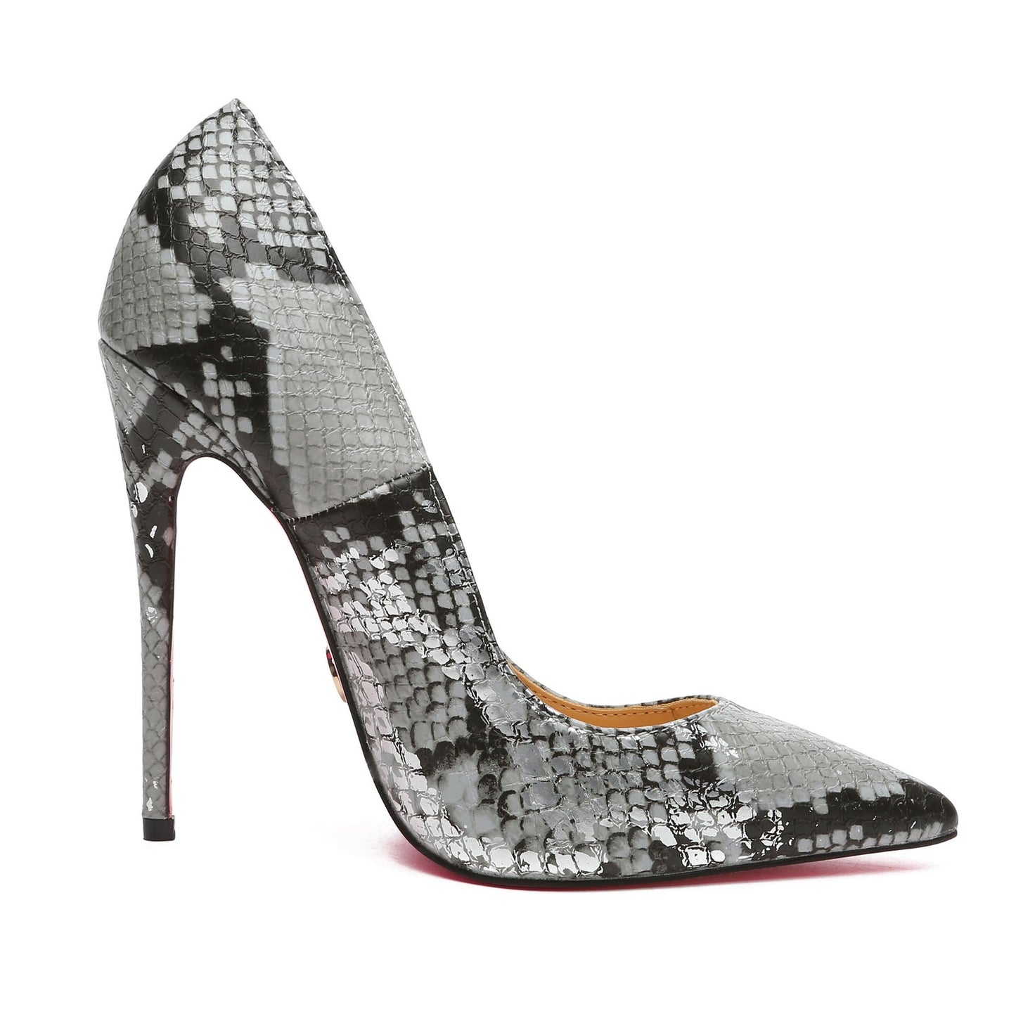 TAYA BLACK SILVER METALLIC SNAKE