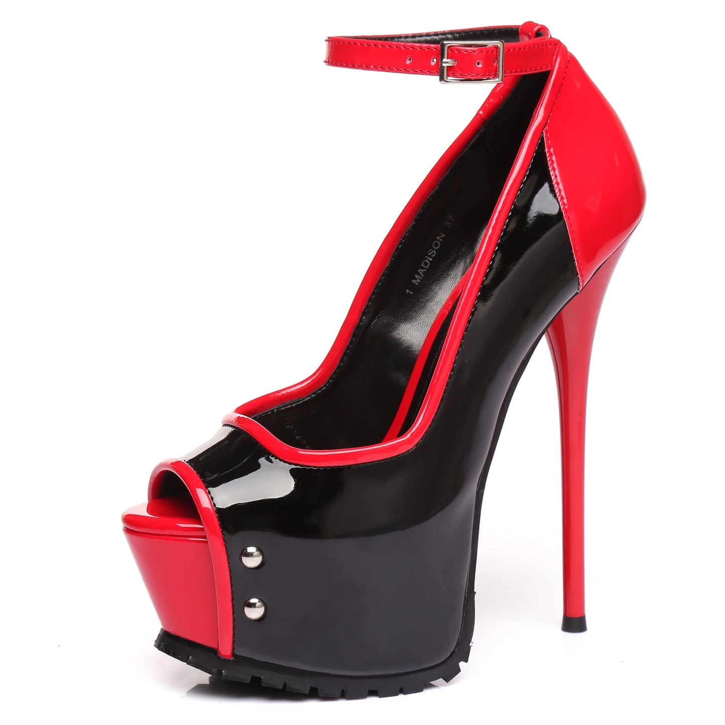 MADISON BLACK RED SHINY