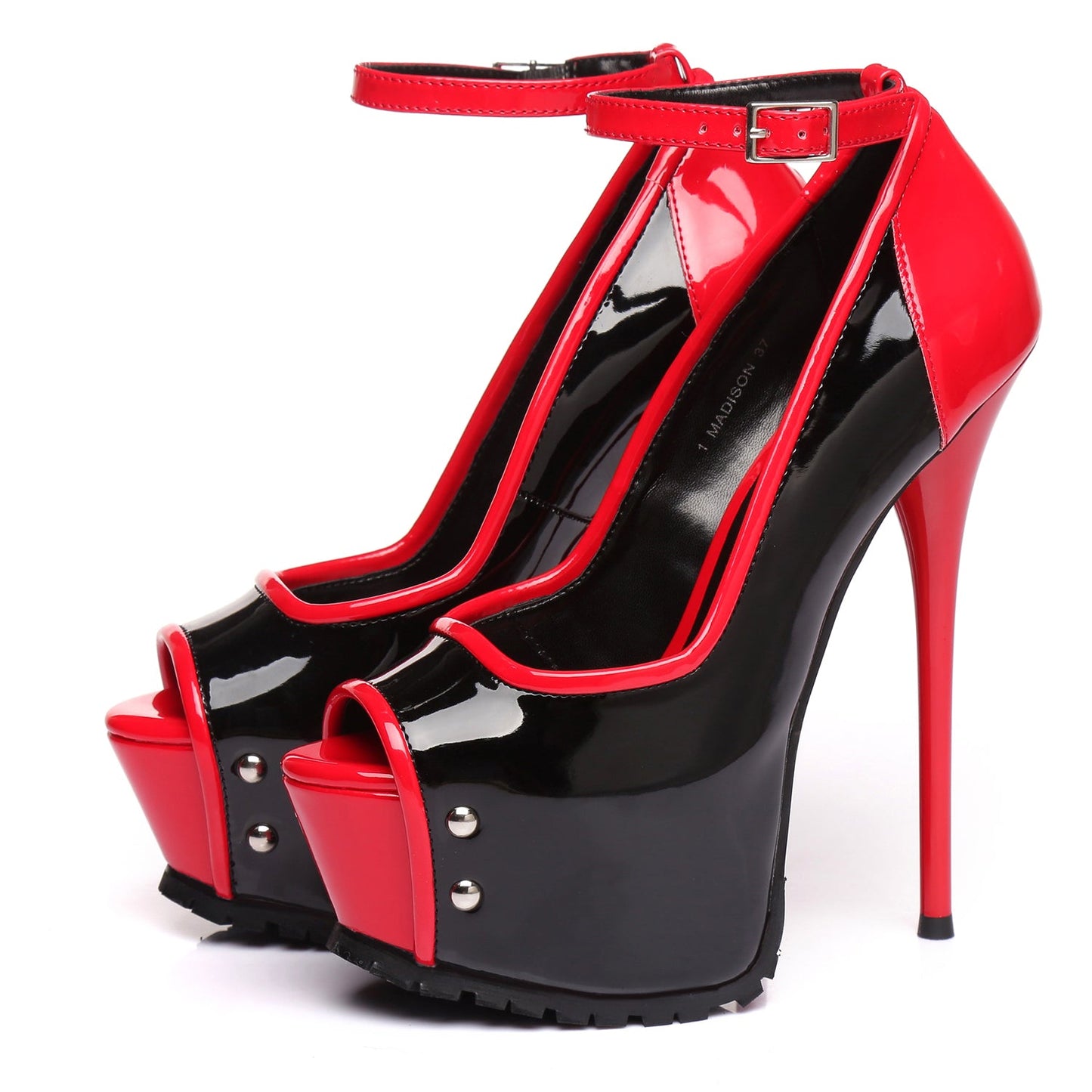MADISON BLACK RED SHINY