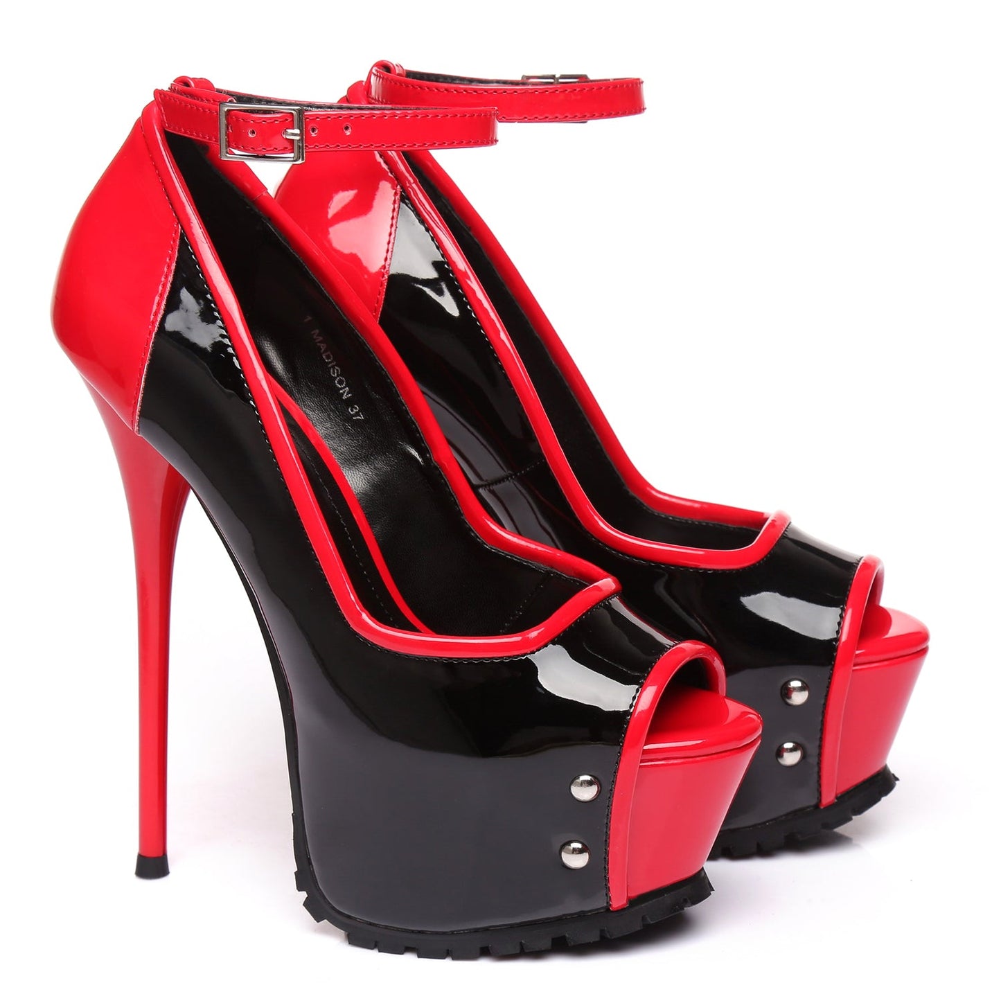 MADISON BLACK RED SHINY