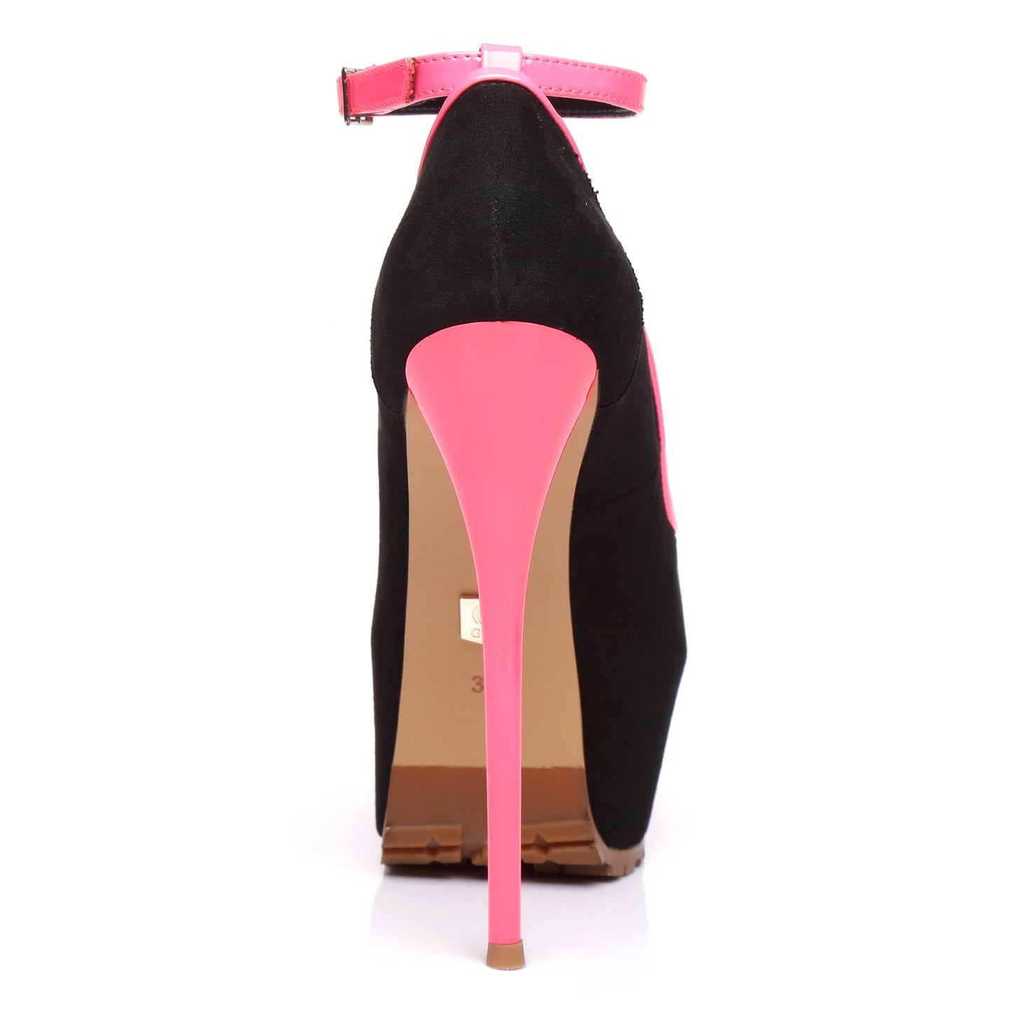 MADISON BLACK VELOUR / PINK SHINY