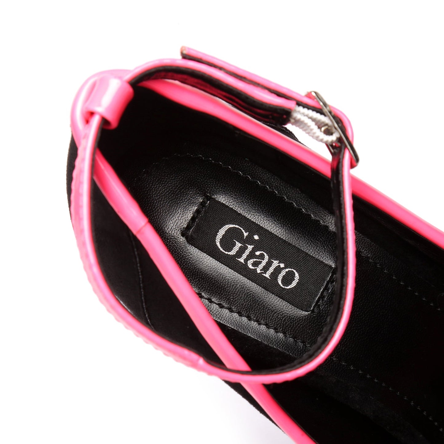 MADISON BLACK VELOUR / PINK SHINY