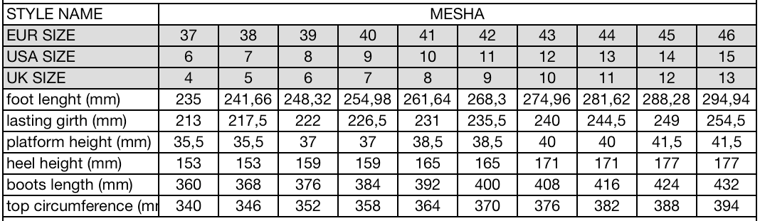 MESHA BLACK MESH