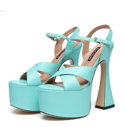 ARIANNA RIVER AQUA LEATHER