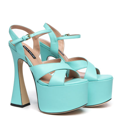 ARIANNA RIVER AQUA LEATHER