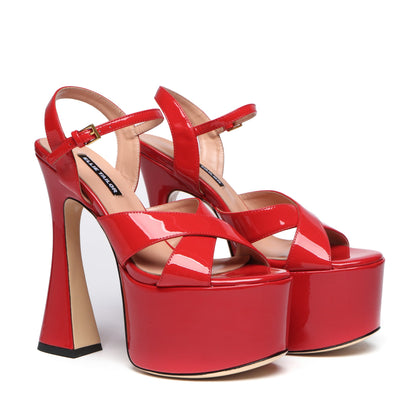 ARIANNA RED SHINY LEATHER