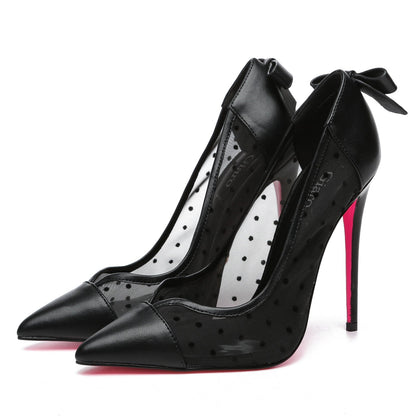 VIVIANNE BLACK MESH PU