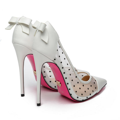 VIVIANNE WHITE MESH PU