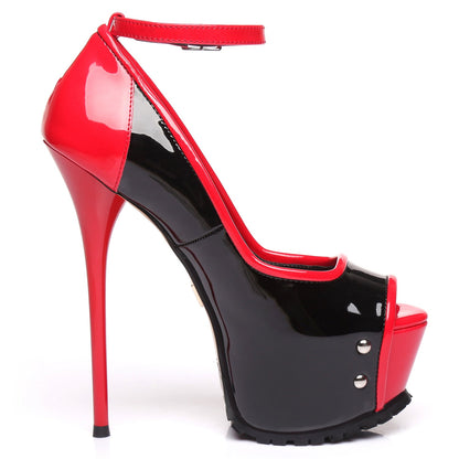 MADISON BLACK RED SHINY
