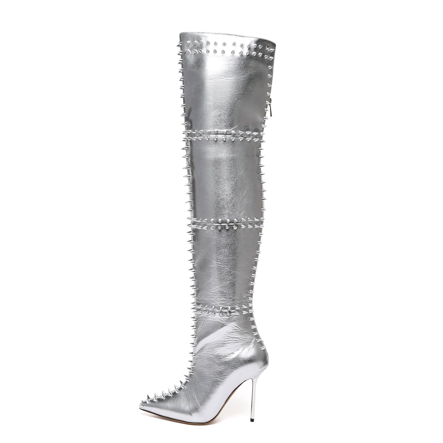 BELLA - SILVER METALLIC LEATHER