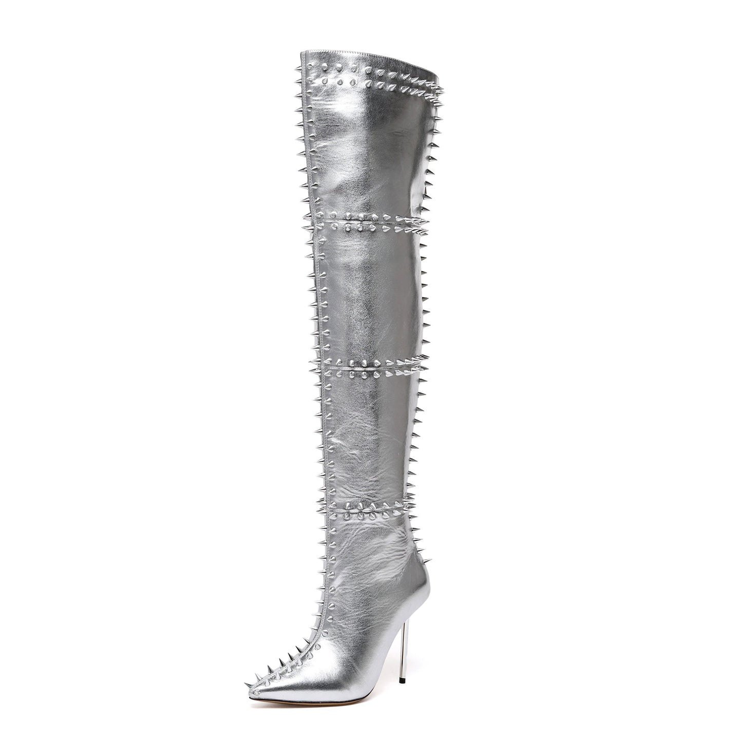 BELLA - SILVER METALLIC LEATHER