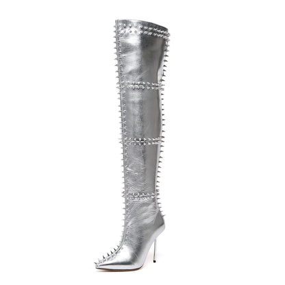 BELLA - SILVER METALLIC LEATHER