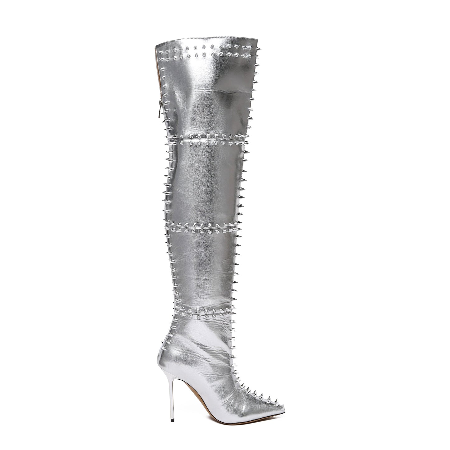 BELLA - SILVER METALLIC LEATHER