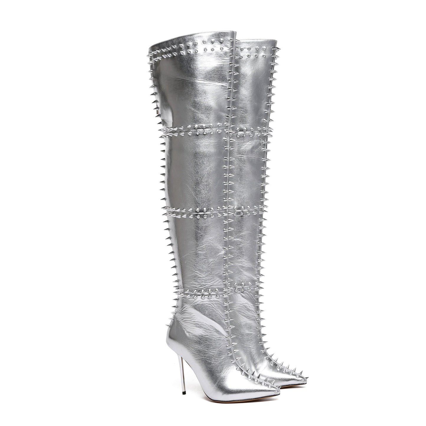 BELLA - SILVER METALLIC LEATHER