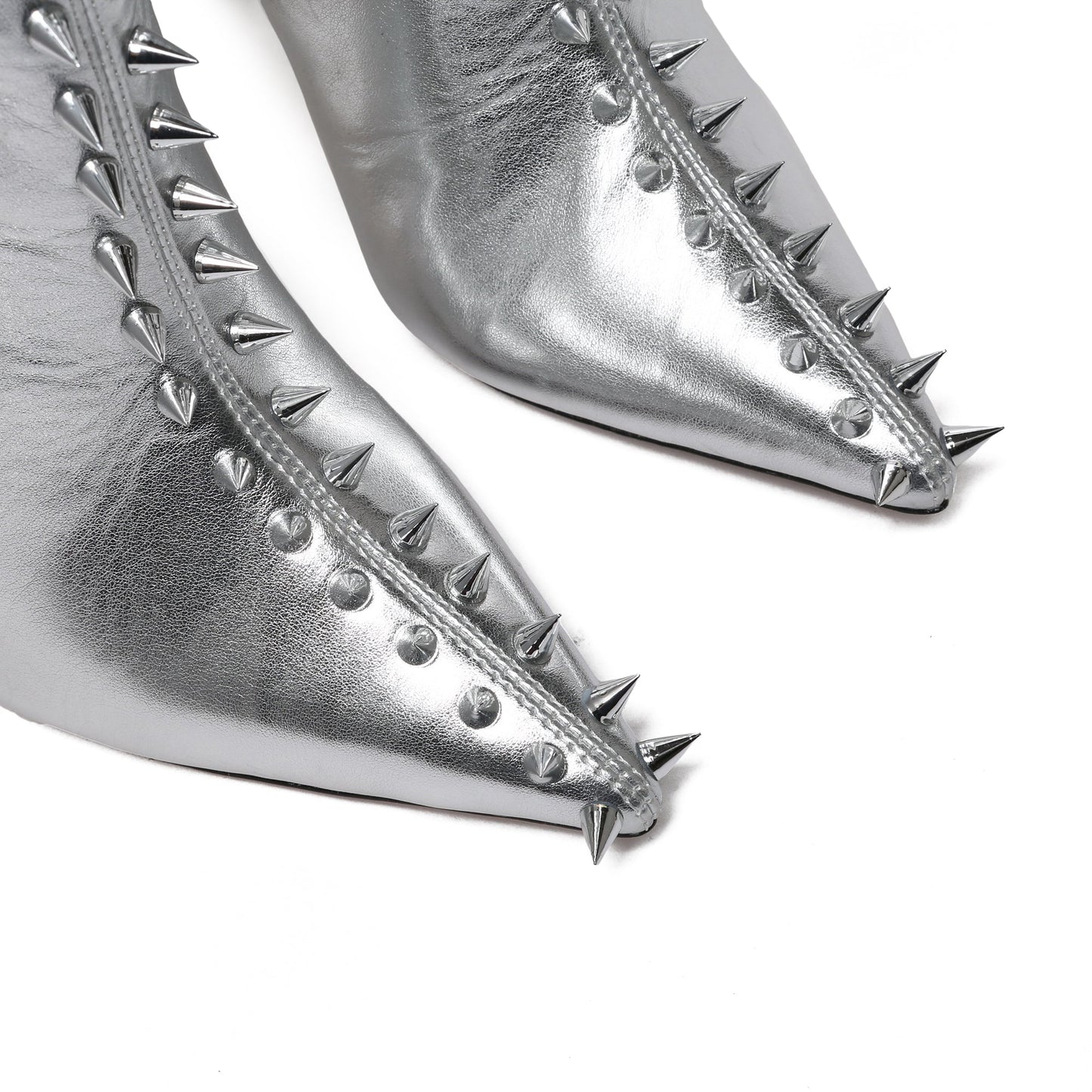 BELLA - SILVER METALLIC LEATHER