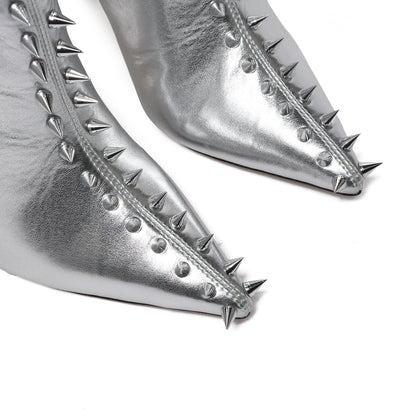 BELLA - SILVER METALLIC LEATHER